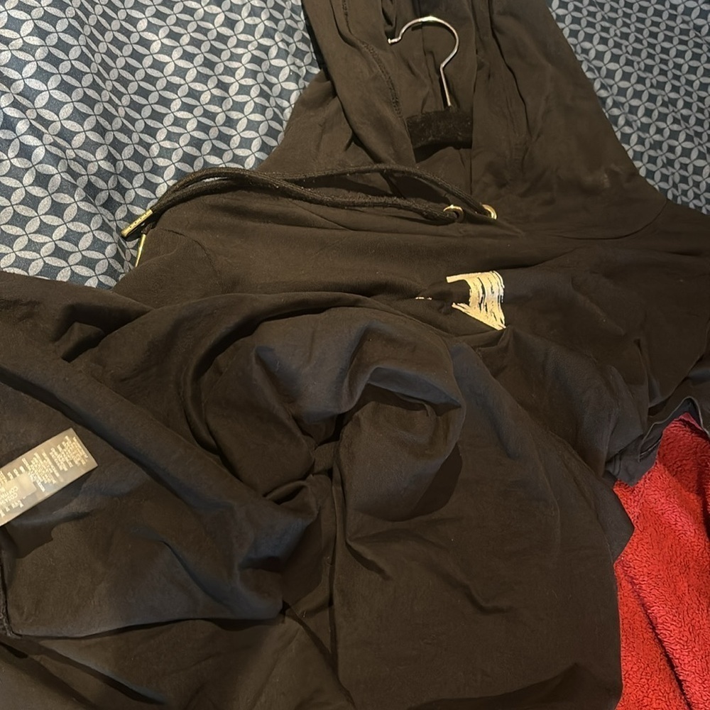 Calvin Klein shortsleeve logo hoodie  dress Sz XL - Picture 12 of 13